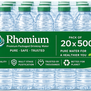 Rhomium | Packaged Drinking Water 20 bottles (1 Case) 500 ml