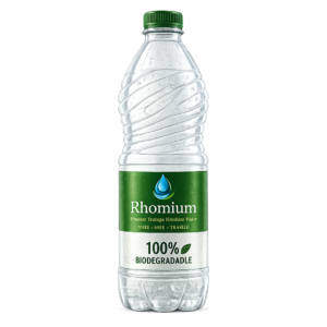 Rhomium | Biodegradable Packed Drinking Water 1 bottles | 1 ltr