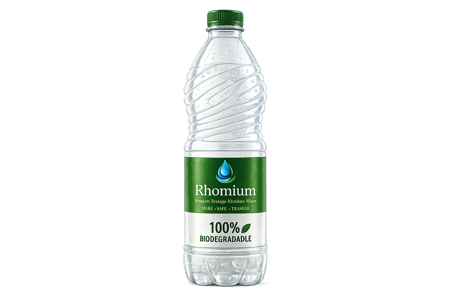 Rhomium | Biodegradable Packed Drinking Water 1 bottles | 1 ltr