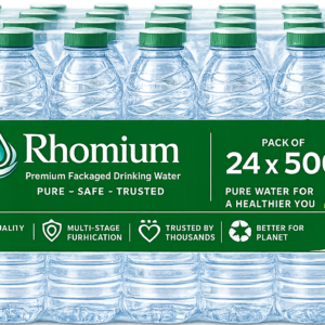 Rhomium | Packaged Drinking Water 24 bottles (1 Case) 500 ml